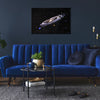 NASA Galaxy Next Door Glossy Lacquer Canvas Wall Art Print - 36" x 24"